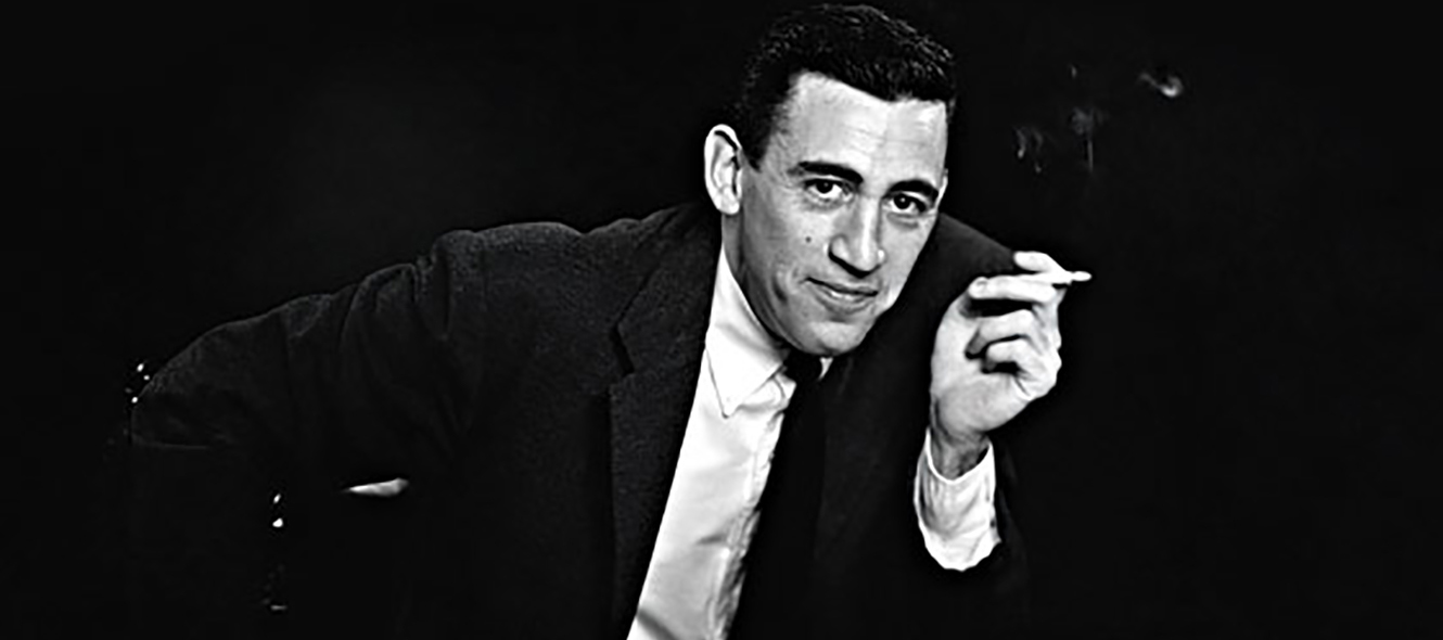 SAN DIEGO - NOVEMBER 20, 1952: ***EXCLUSIVE - CALL FOR IMAGE*** JD Salinger poses for a portrait as he reads from his classic American novel "The Catcher in the Rye" on November 20, 1952 in the Brooklyn borough of New York City. Salinger died on January 27, 2010.  (Photo by Antony Di Gesu/San Diego Historical Society/Hulton Archive Collection/Getty Images) *** Local Caption *** JD Salinger